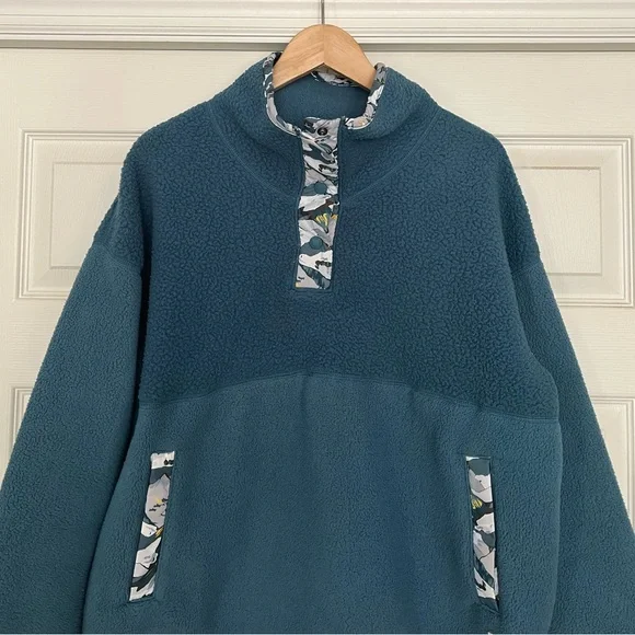 {The North Face} Liberty Cragmont Pullover Fleece in Teal - Women's Large - Picture 3 of 15